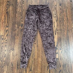 Lululemon Brown Velvet Joggers
